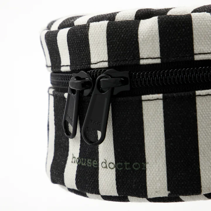 House Doctor - Topp Aufbewahrungsboxen, schwarz / off-white (2er-Set)