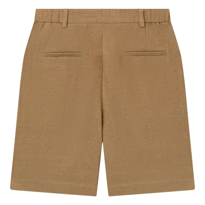 Pomandère Bermuda Lin et Coton | Taupe