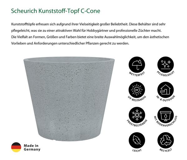 Scheurich Kunststoff-Topf C-Cone, rund