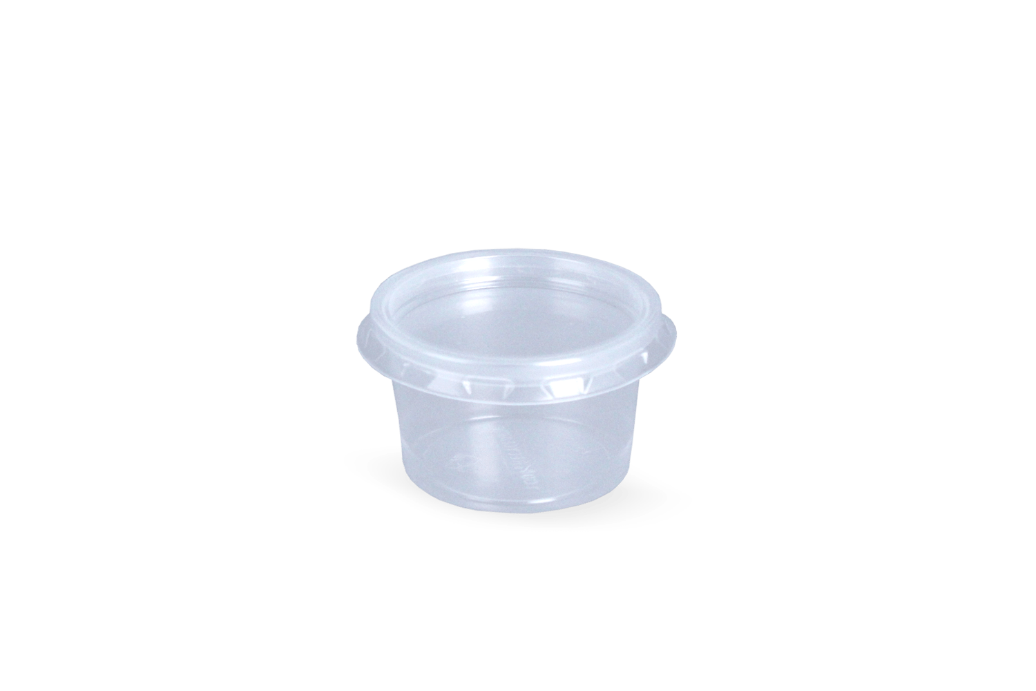 Deksel rond bakje 30cc Ø46mm Transparant