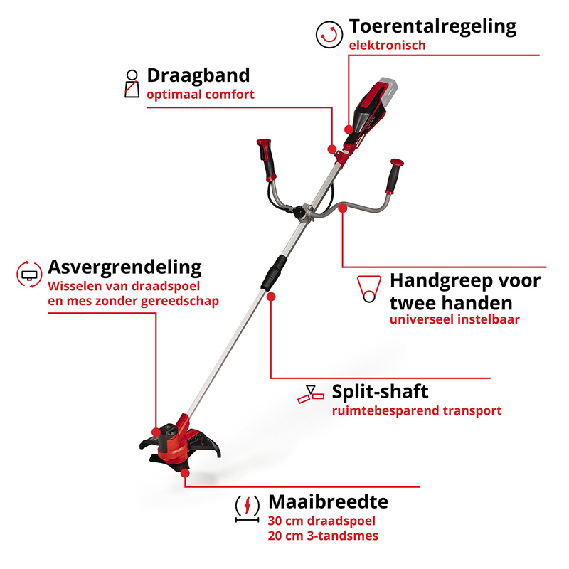 Einhell AGILLO 18/200 Li Solo accu bosmaaier (body) 18V Li-ion
