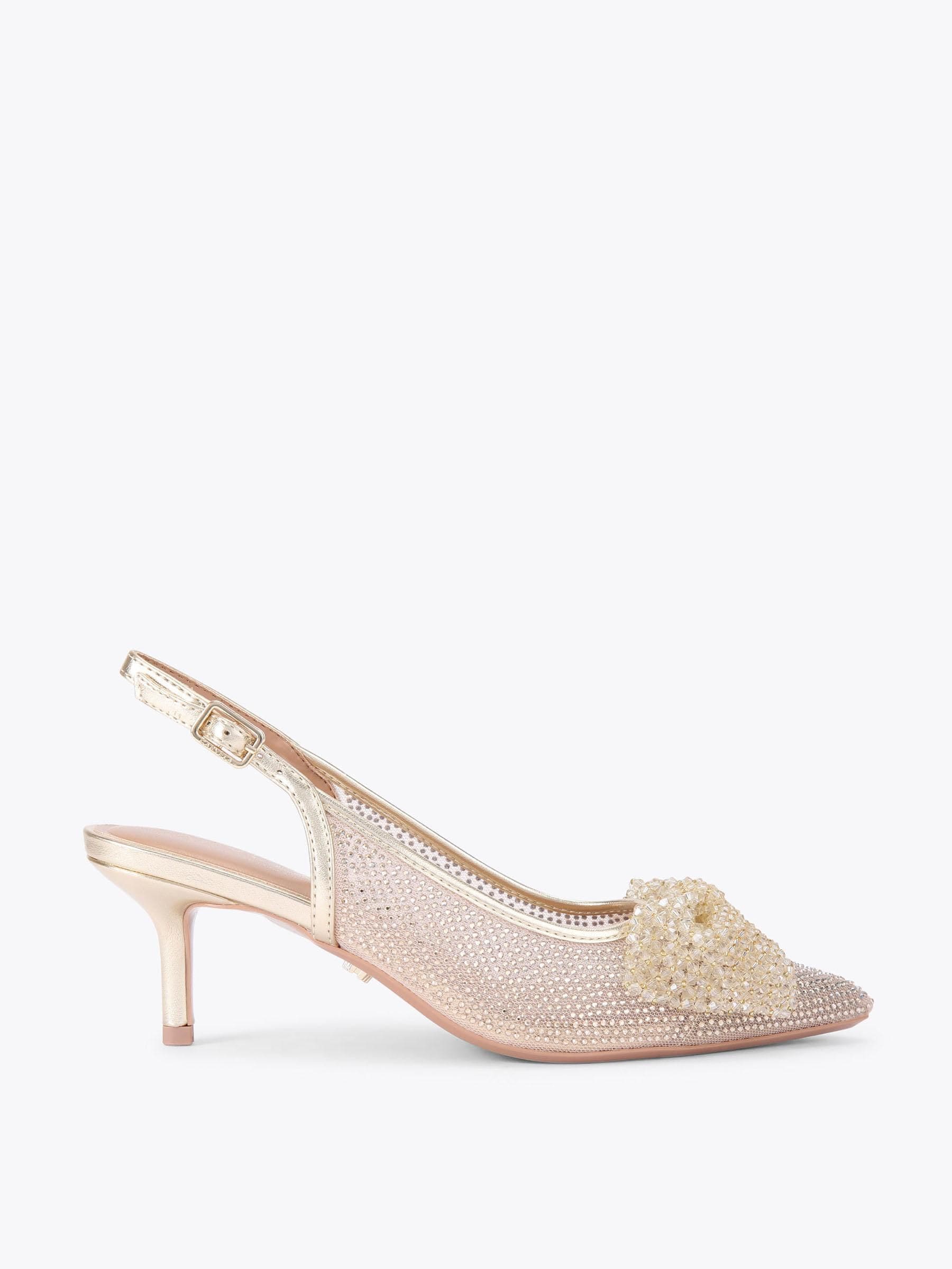 Goud - Carvela Chiara Bow Sling Shoes