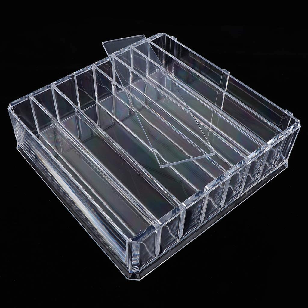 (Gr. L) Acryl Beauty Make Up Organizer Aufbewahrungsbox Verstellbar - Transparent
