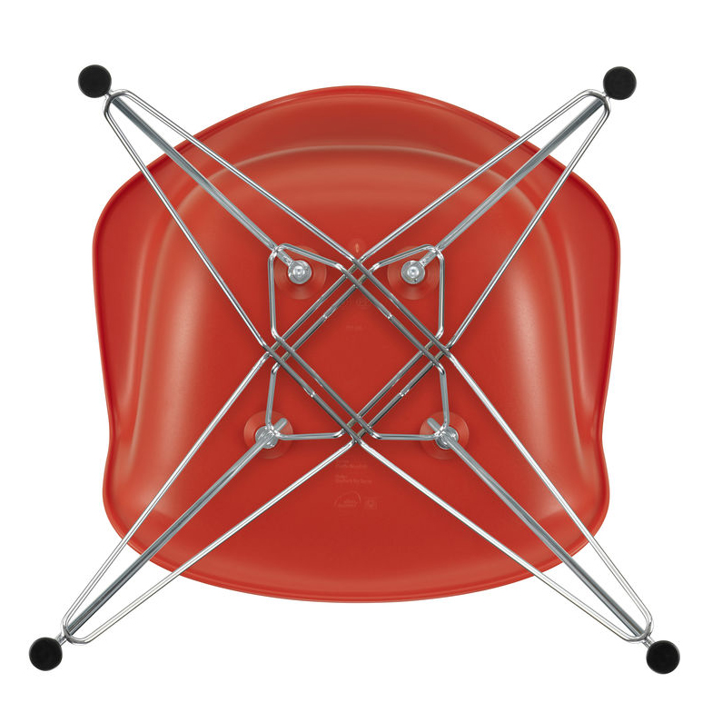 Eetkamerstoel DAR RE chroom Poppy Red