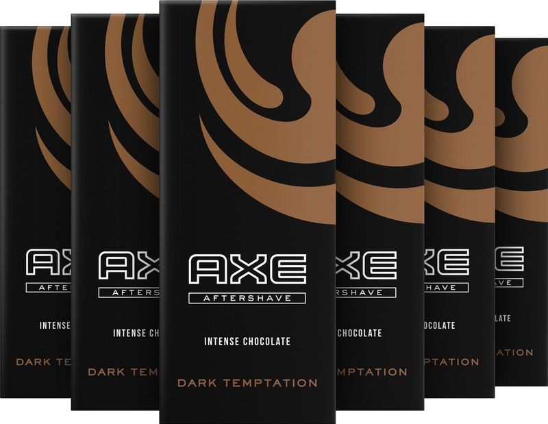 Axe Dark Temptation Aftershave - 6 x 100 ml - Voordeelverpakking