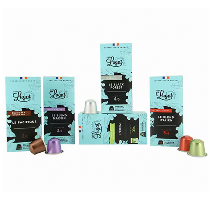 Pack cafés Blend - 50 capsules compatibles Nespresso® - CAFÉS LUGAT