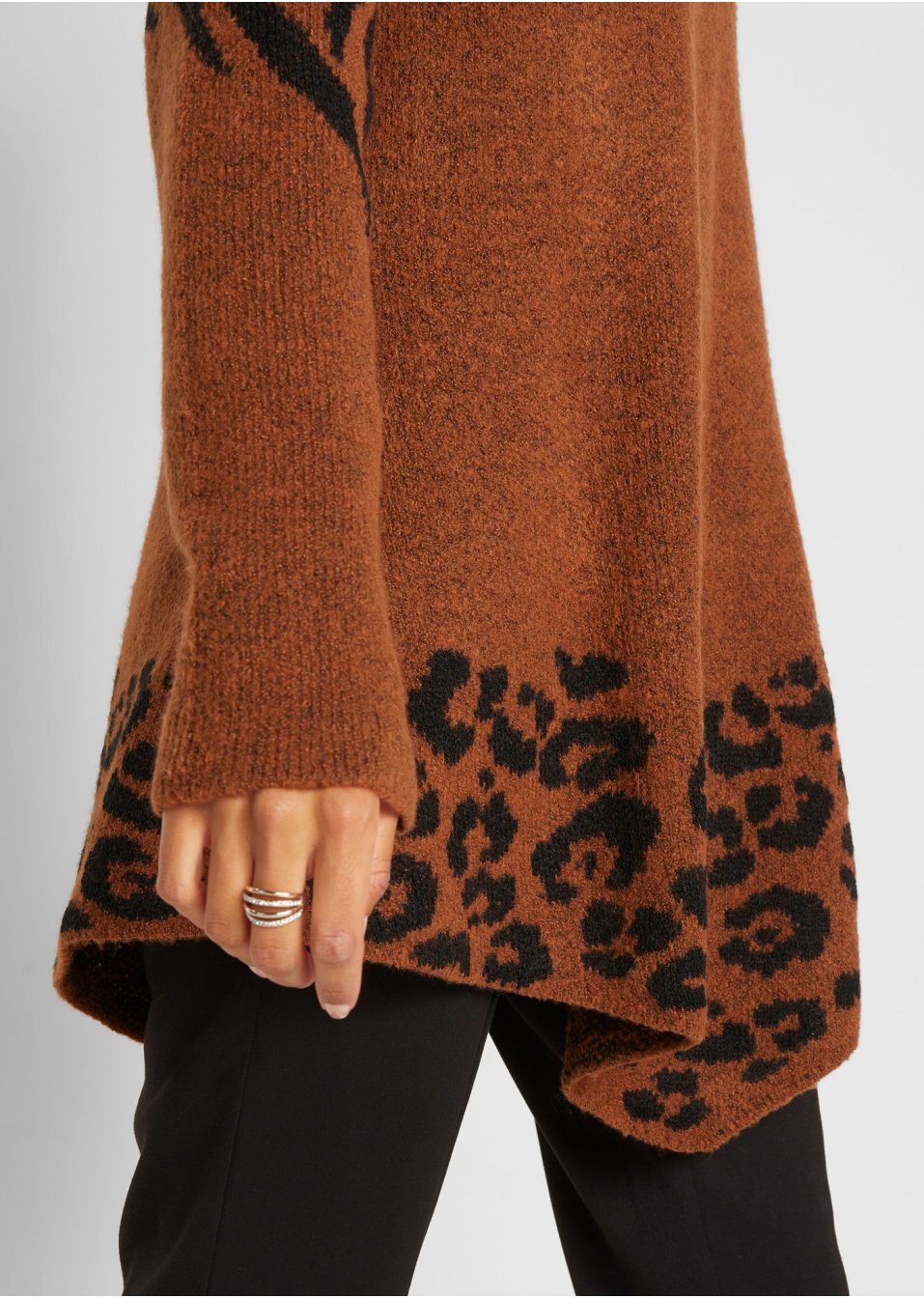 Pull long asymétrique
