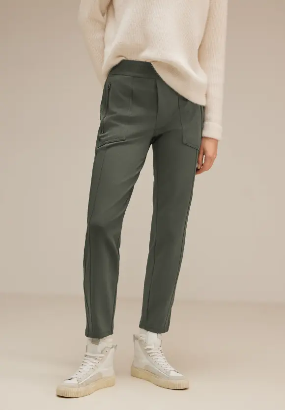 Loose Fit Joggpants - greyish atlantic green