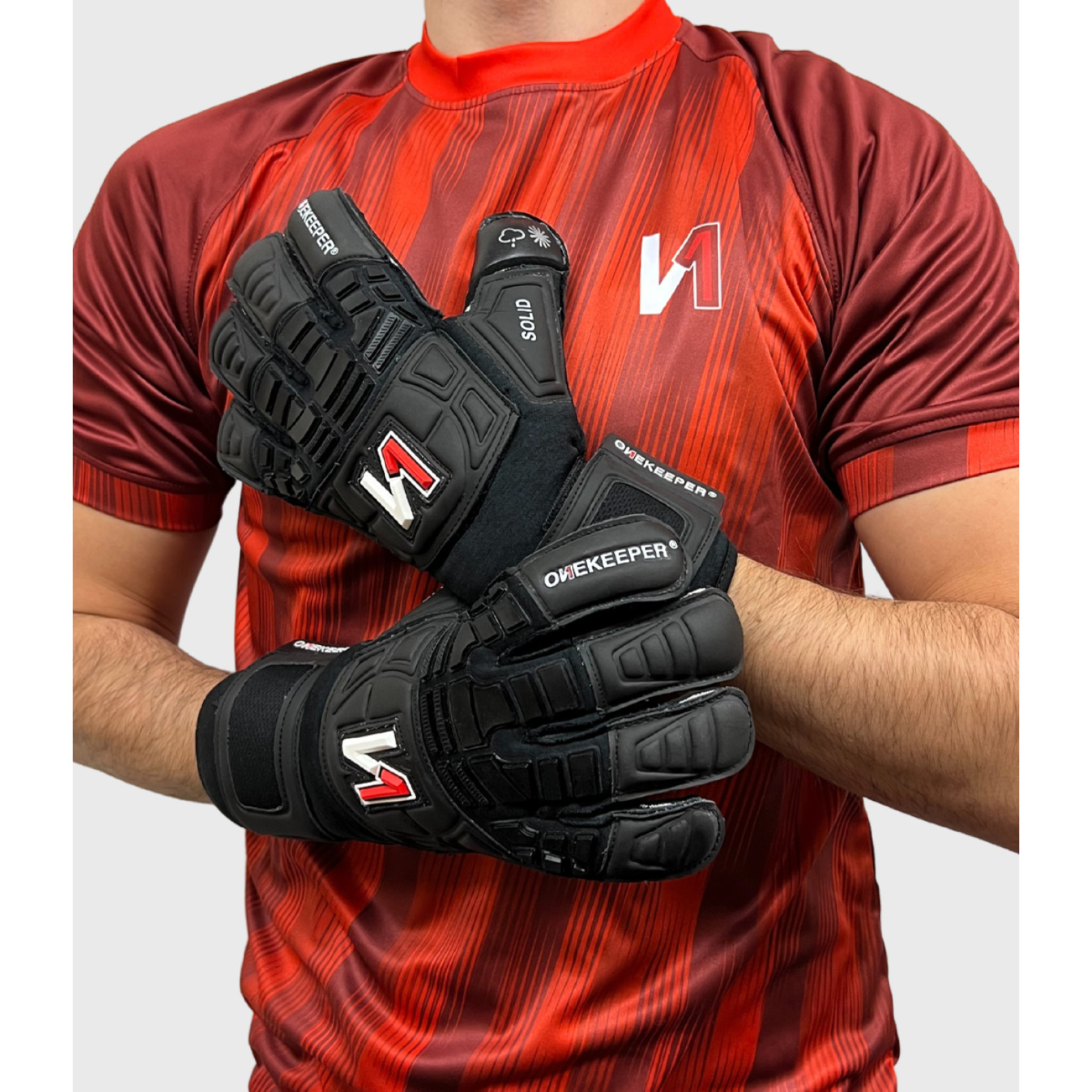 Onekeeper Solid Black Keepershandschoenen Zwart
