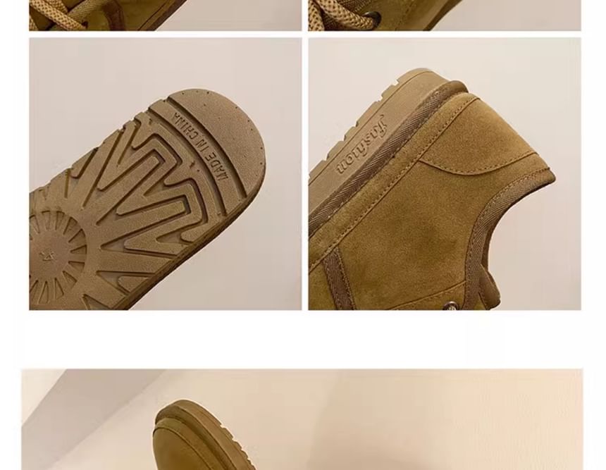 HANO - Eenvoudige suède veterschoenen