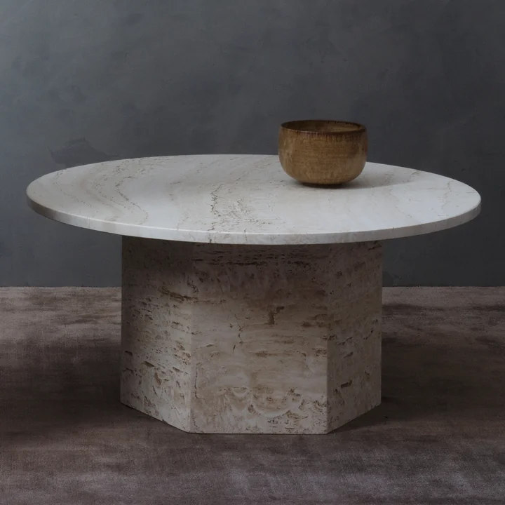 Gubi - Epic Coffee Table, Ø 80 cm, neutral white