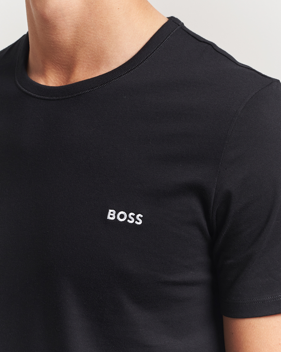 BOSS BLACK 3-Pack Crew Neck T-Shirt Beige/White/Black