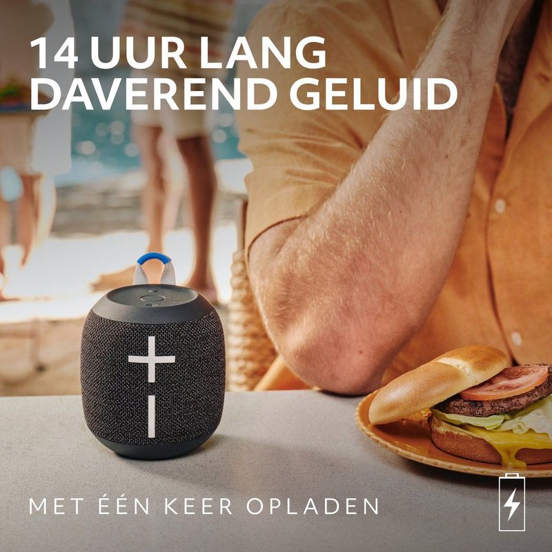 Ultimate Ears WONDERBOOM 4 - Draadloze Speaker - Bluetooth - Zwart