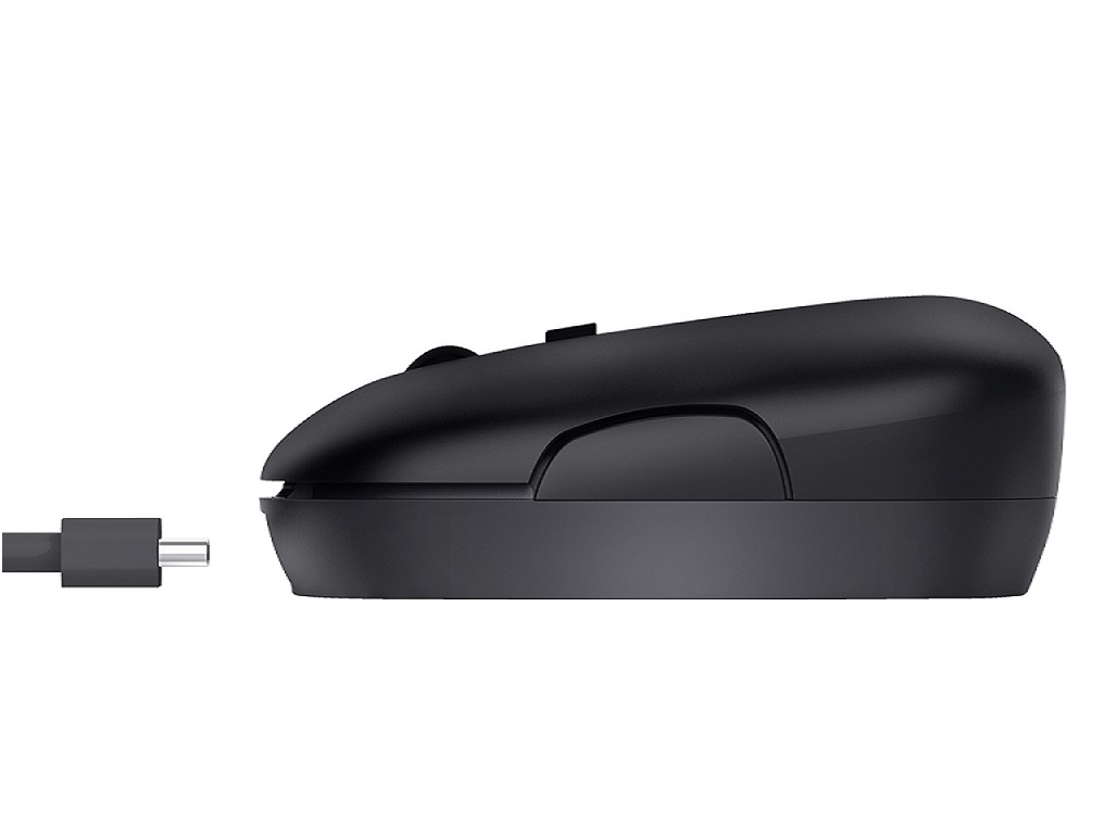 RATO S/FIOS TRUST PUCK 24059 RECARREGÁVEL BLK SLIM