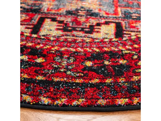 Tapis Red & Multi 91 X 91 cm - Waverly