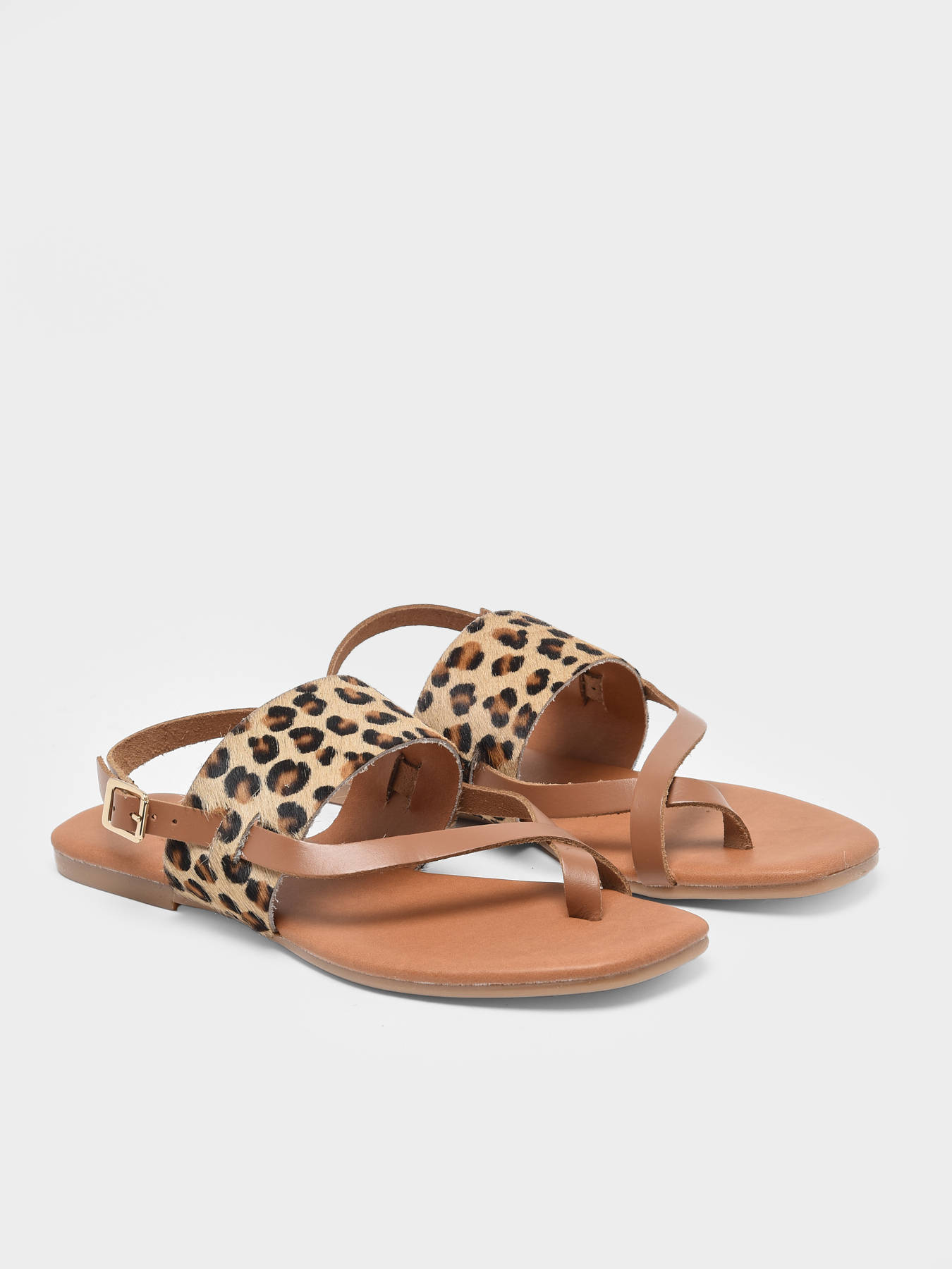 Sandales Lala en cuir PIECES