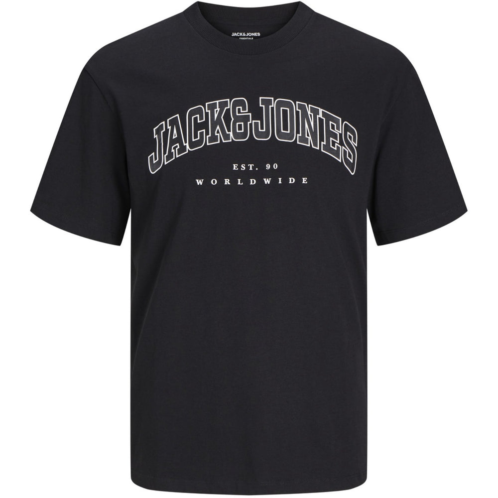 Køb Jack & Jones Junior Black Caleb Varsity T-Shirt O-Neck Noos