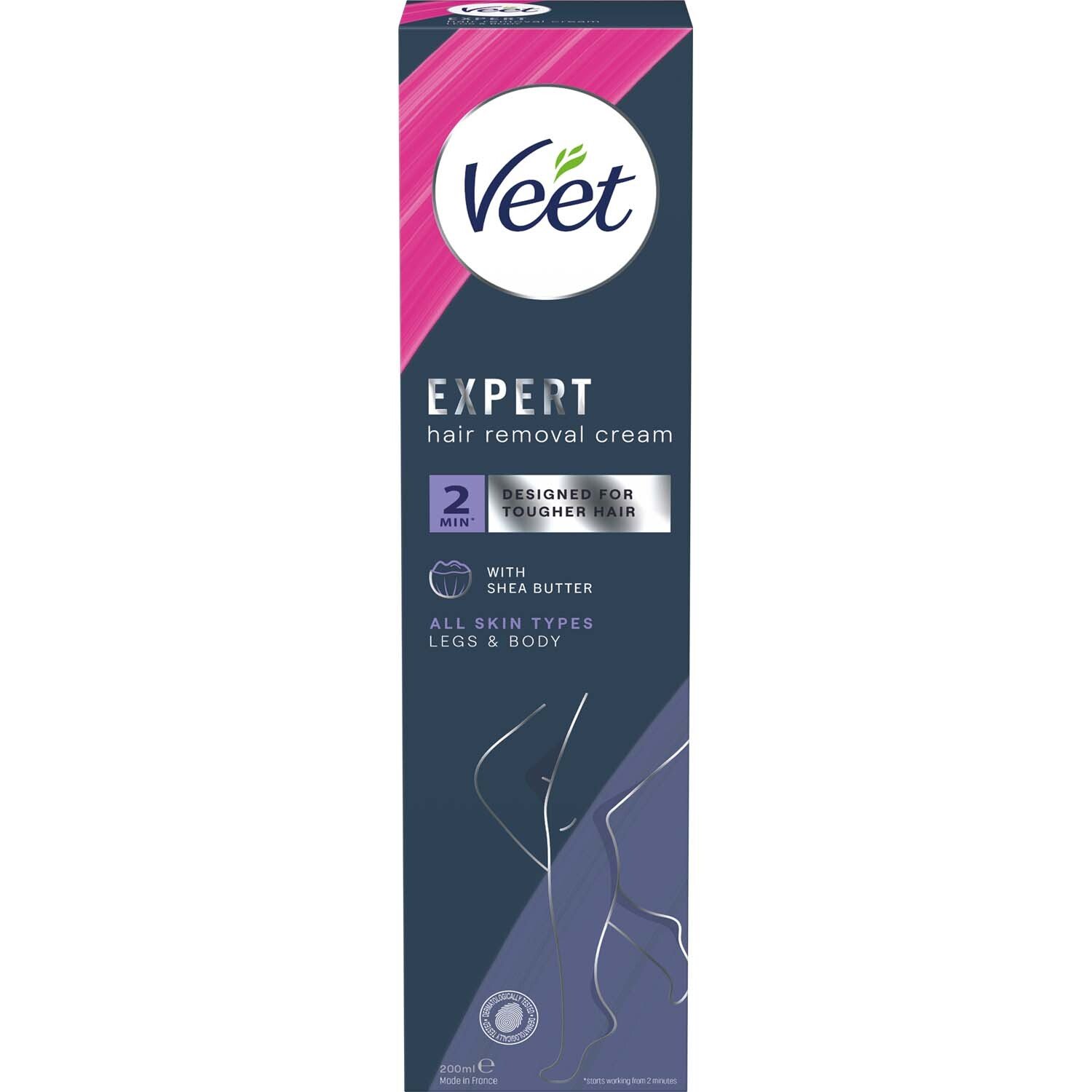 Veet Expert Hair Removal Cream Legs & Body All Skin Types 200ml