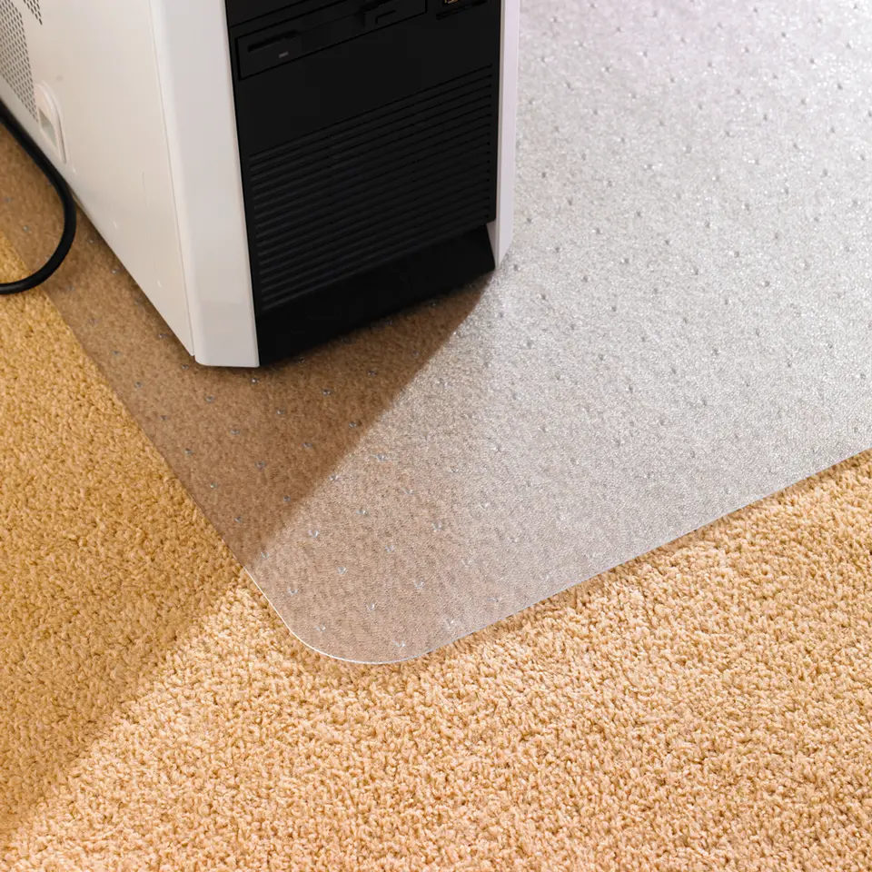 Vloerbeschermer met uitsparing - Antistatisch PVC - Tapijt - 90x120 cm