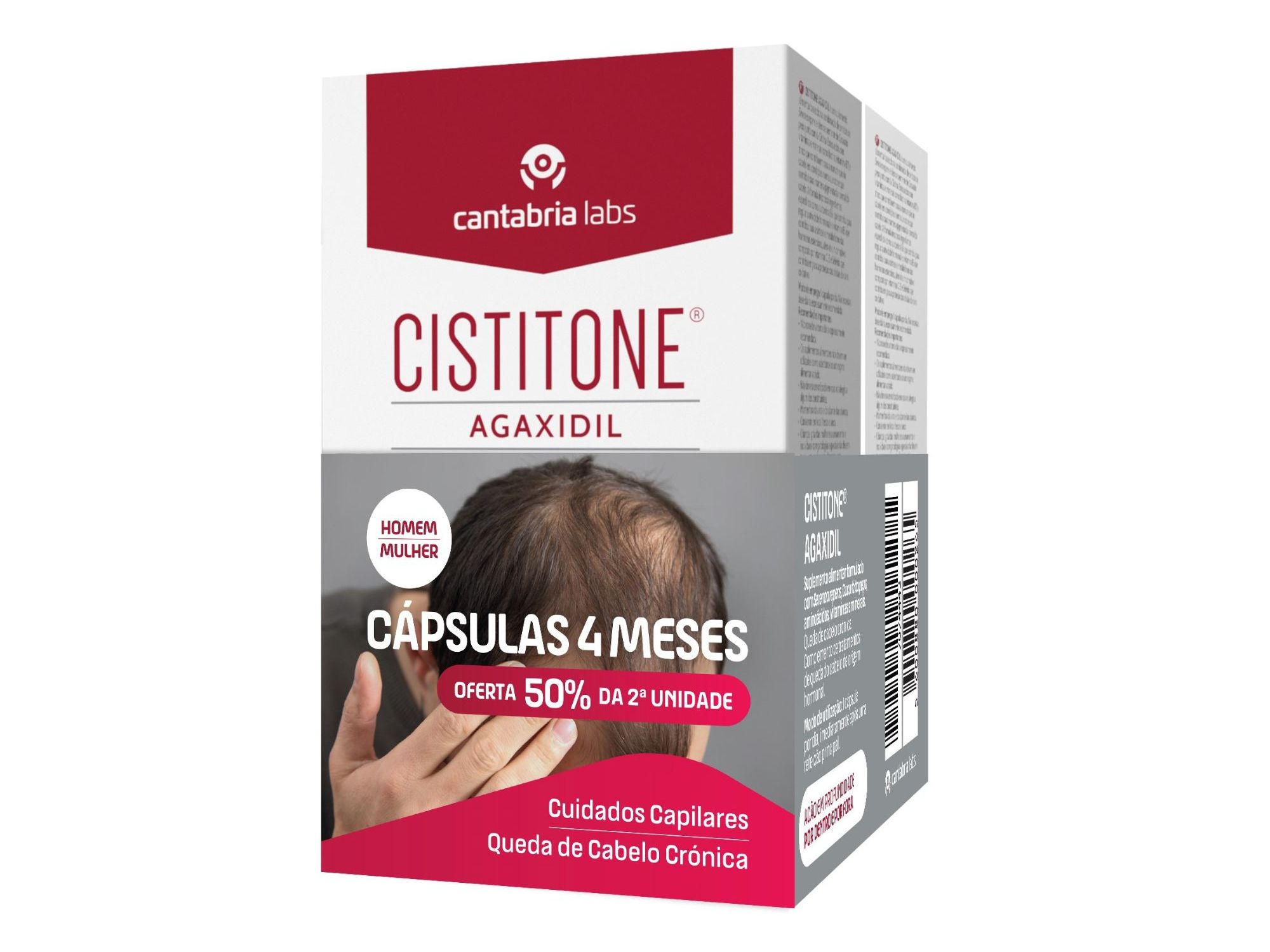 SUPLEMENTO ALIMENTAR CISTITONE AGAXIDIL 50% DESC 2ª UN 2 X 60