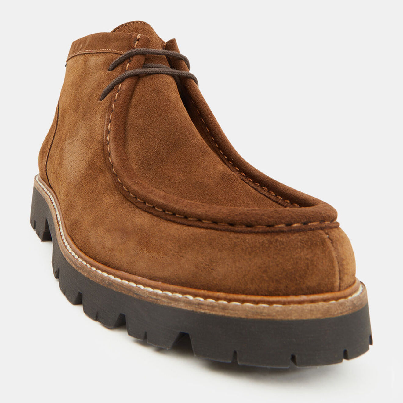 Tommy Hilfiger Chukka boots en Velours de Cuir marron
