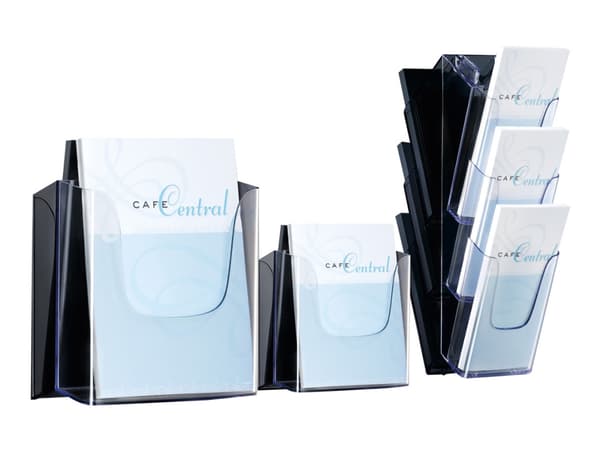 Sigel - Literaturholder - veggmonterbar - for DIN lang (105 x 210 mm) - blank
