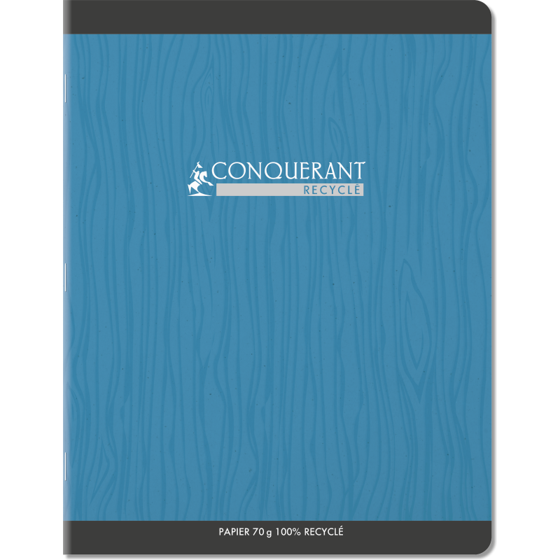 Cahier Conquerant 7 Agrafe 170X220 96P 70G Seyes Assorti