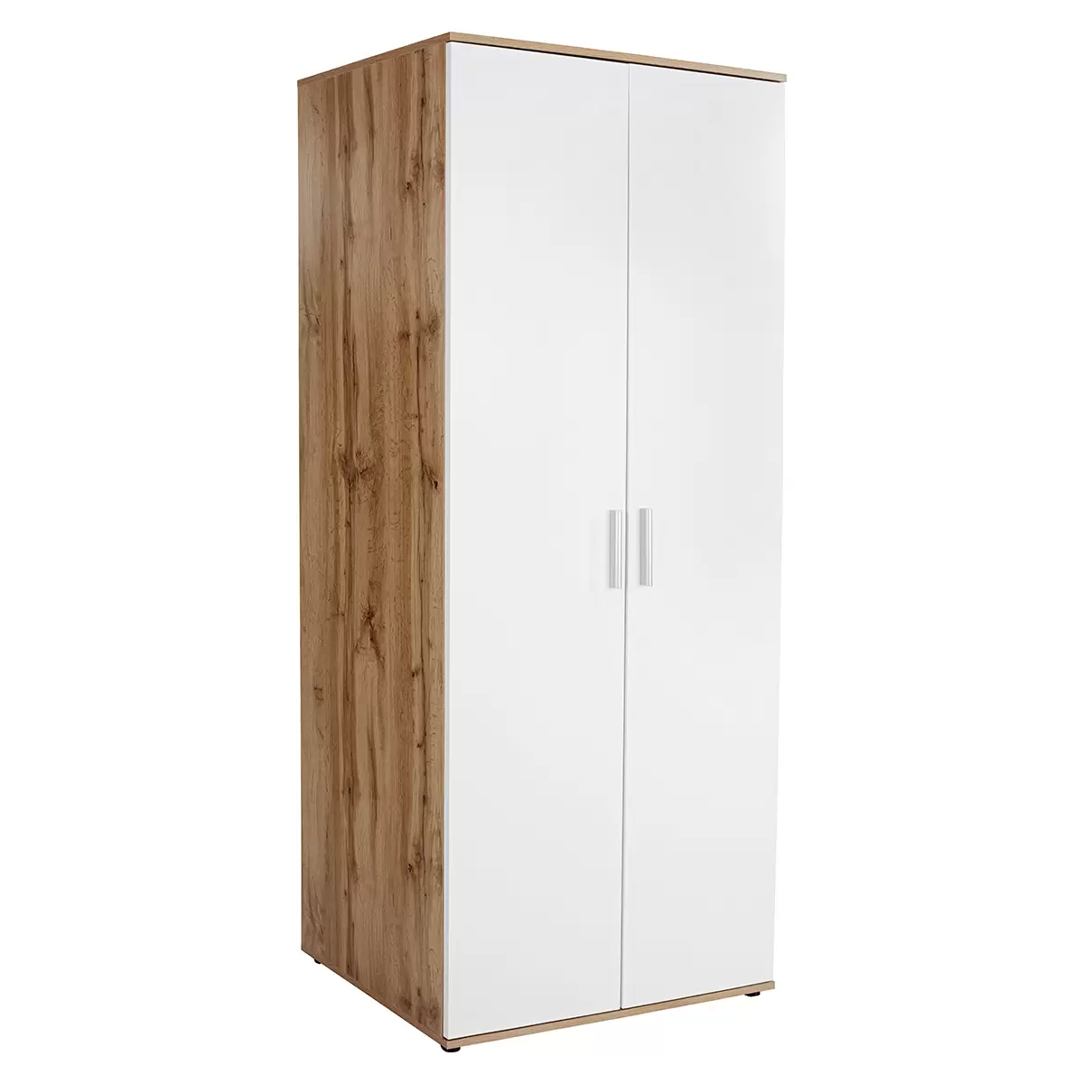 Kleiderschrank Twin Eiche,weiss