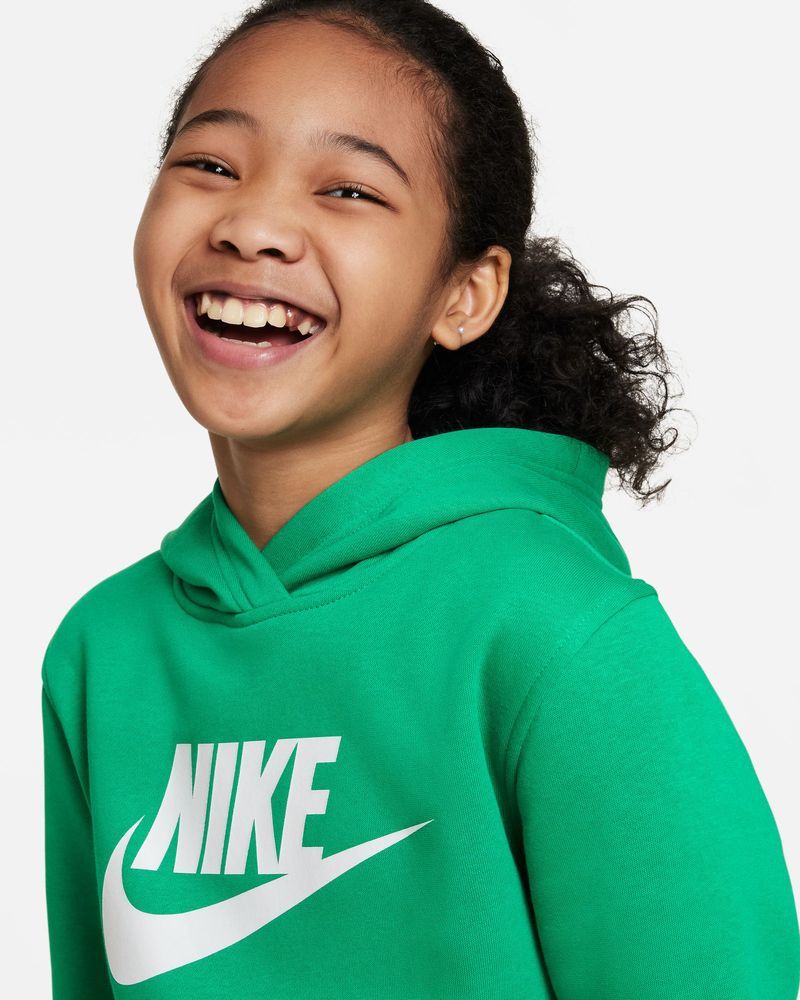 Sweat à capuche Nike Sportswear Club Fleece Vert pour enfant