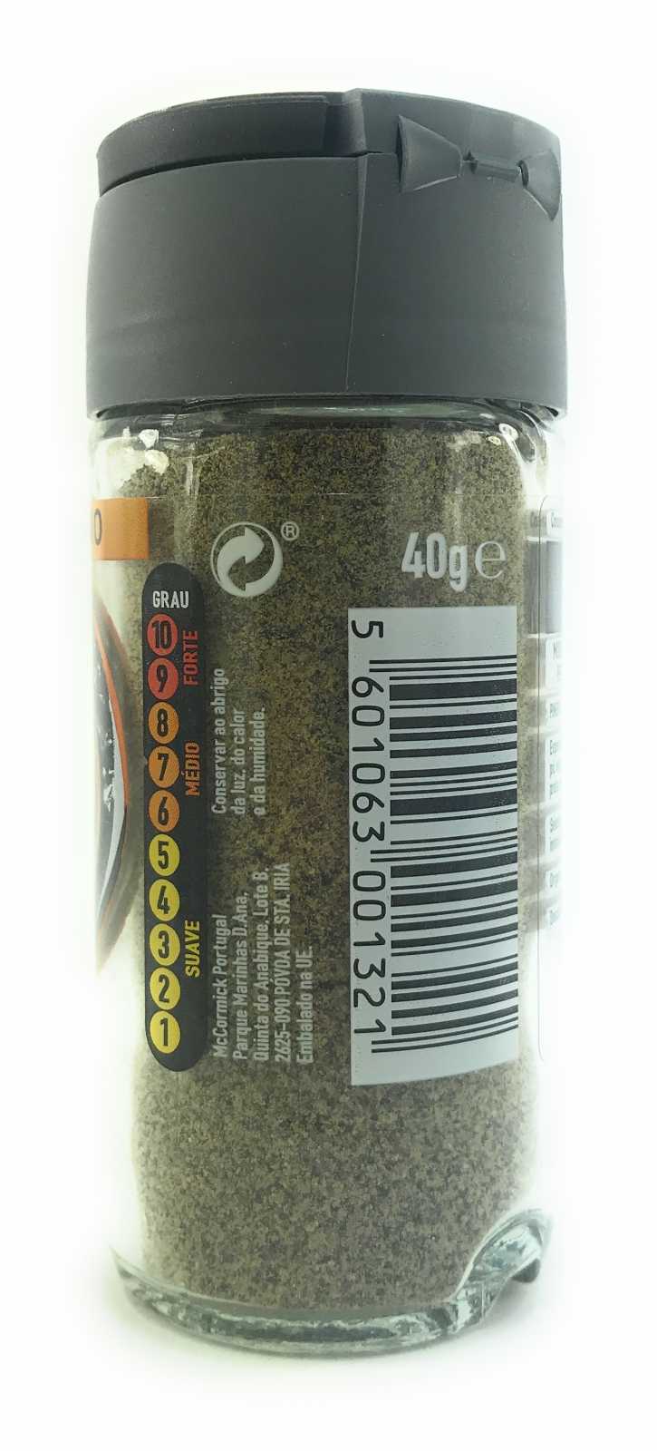 Pimenta-do-reino preta moída de Margão 35g