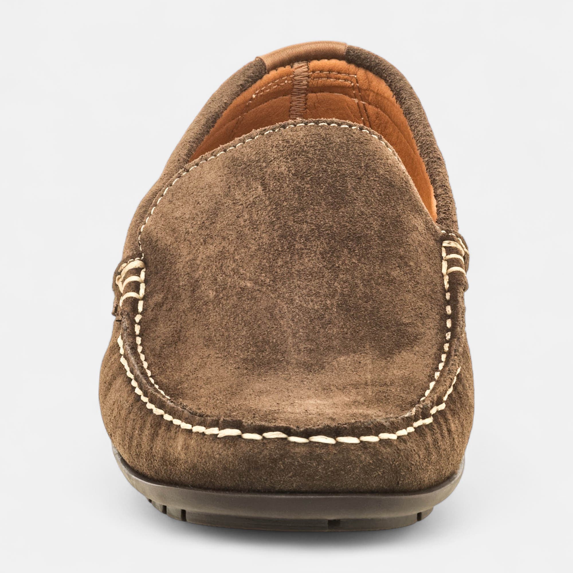 Mocassins Homme en cuir taupe