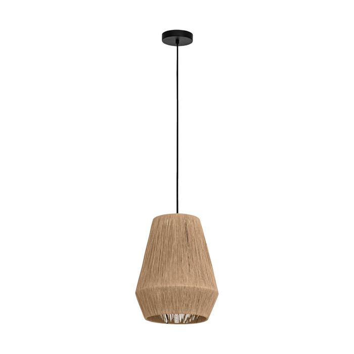 Eglo Alderney pendel Ø30 cm natur/sort