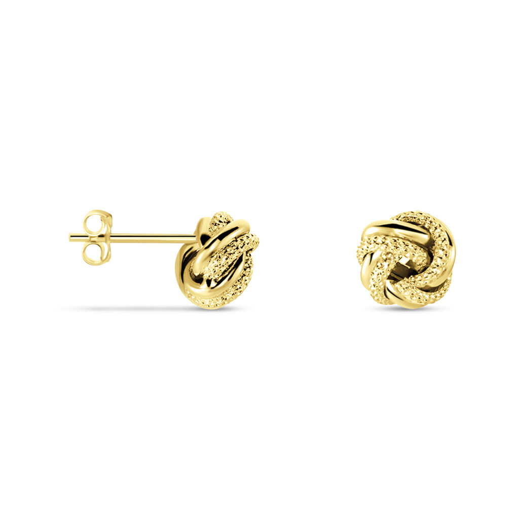 Boucles D'oreilles Puces Or Jaune Campanula