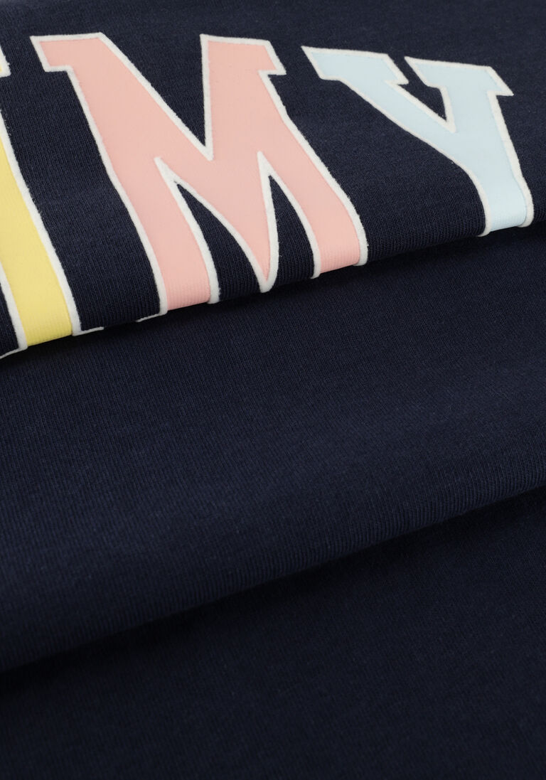 TOMMY JEANS donkerblauwe tommy jeans t-shirt tjm clsc college pop tommy tee