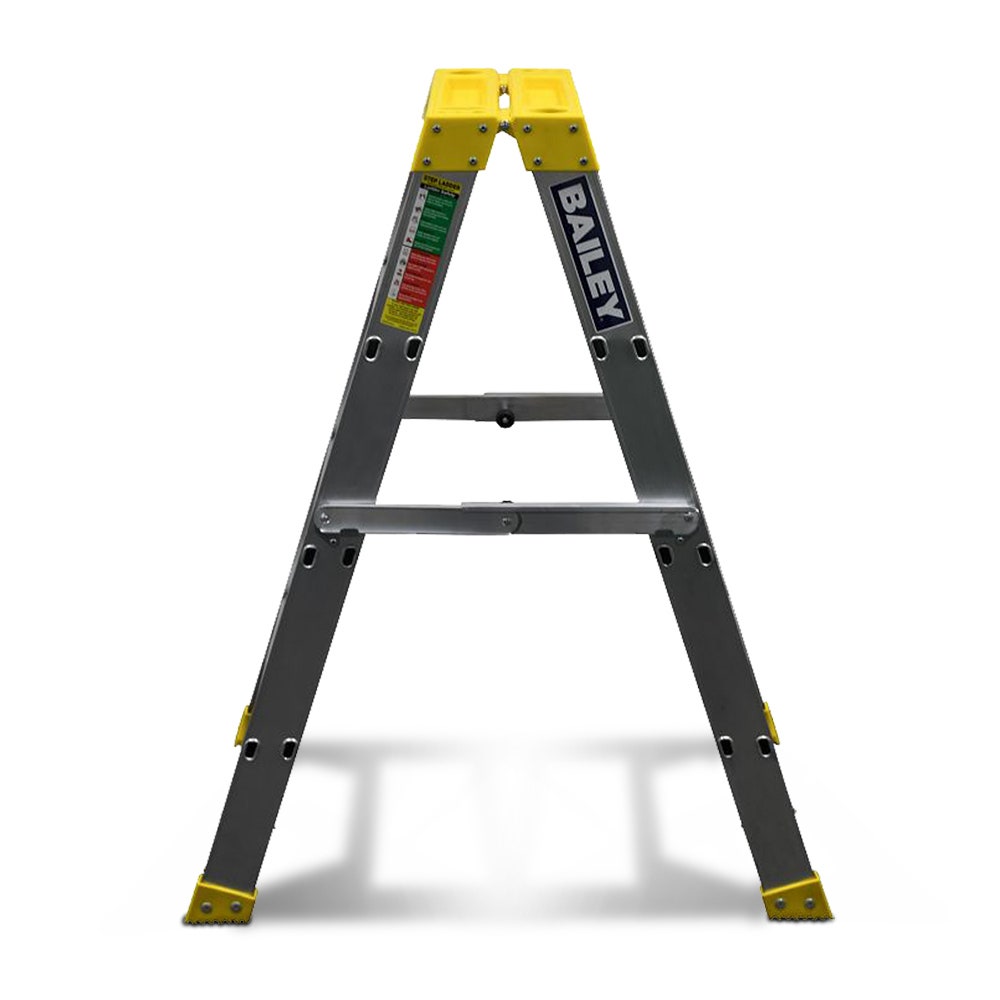 Escada de alumínio dupla face BAILEY 1,2 m 150 kg Step 4 Pro FS13967