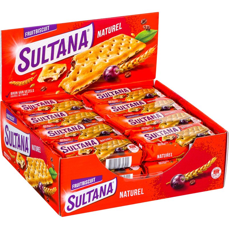 Sultana Fruitbiscuits Naturel x 3 - Étui de 43 g