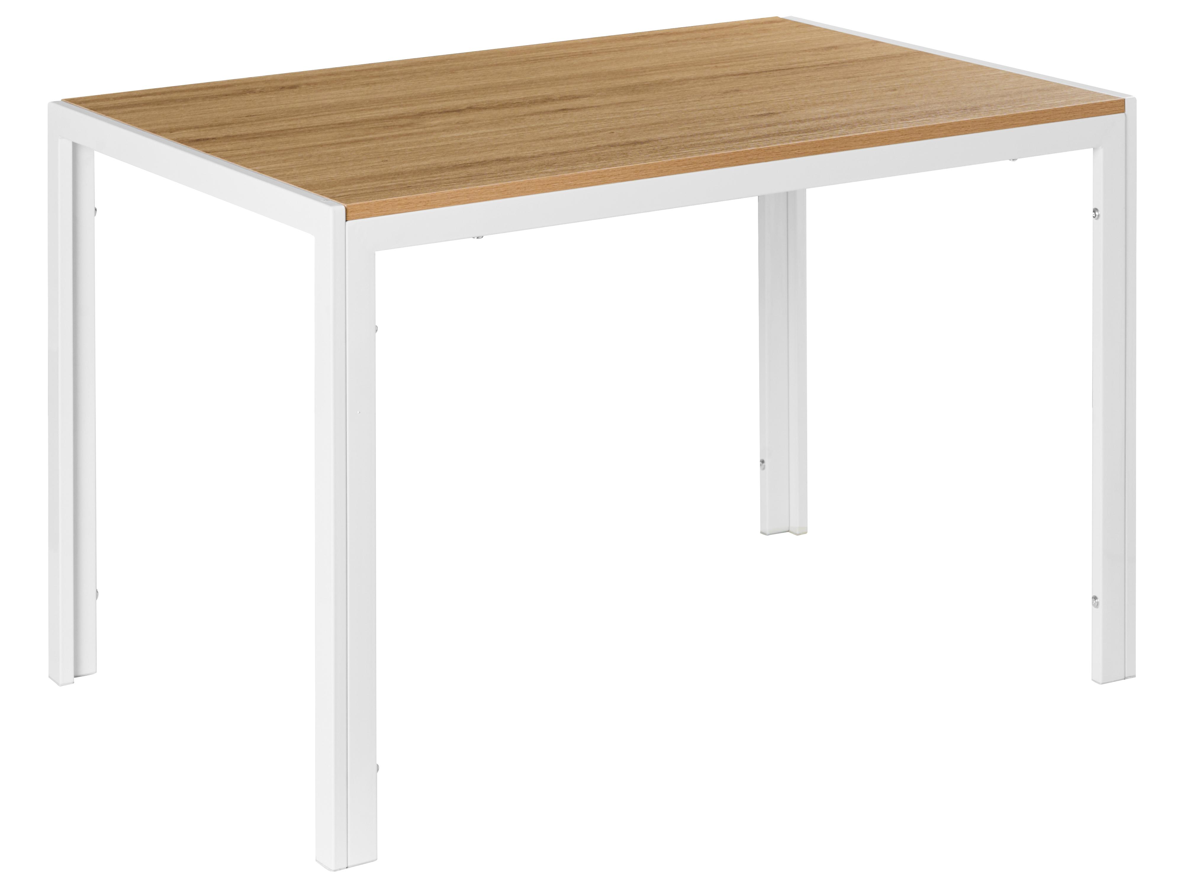 Eettafel MANN Bruin/wit 80 cm 120 cm