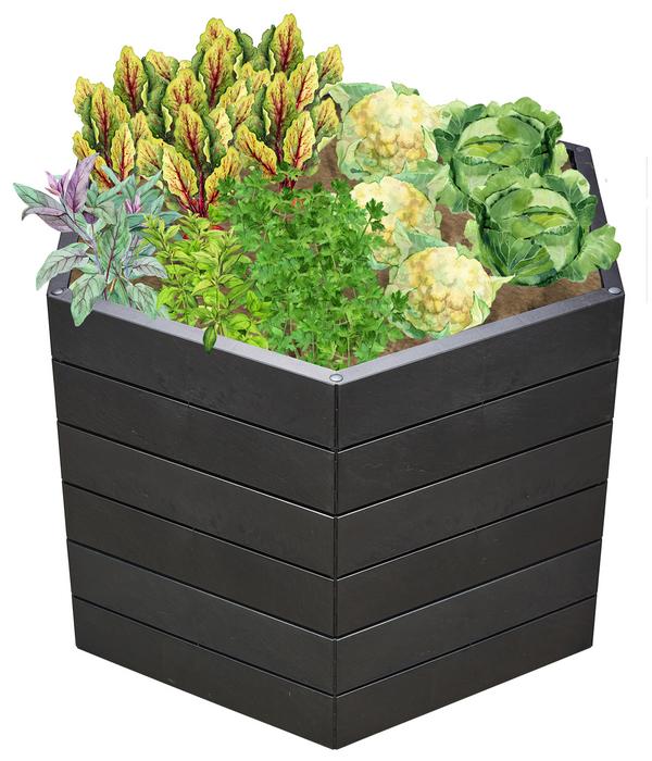 Garantia Kunststoff-Hochbeet Ergo Stone inkl.
