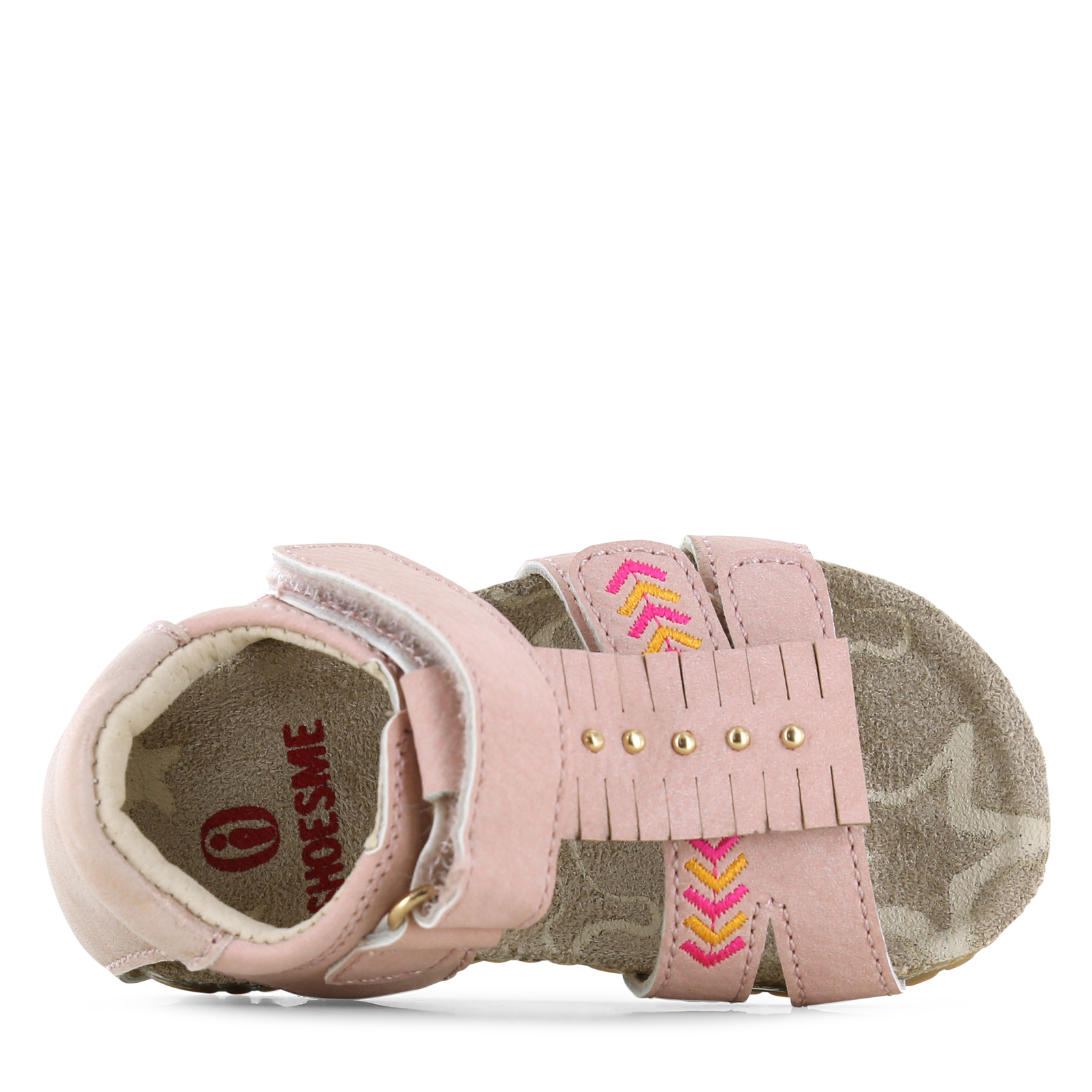 Shoesme roze sandaaltje met details Microleer | Meisjes schoenen