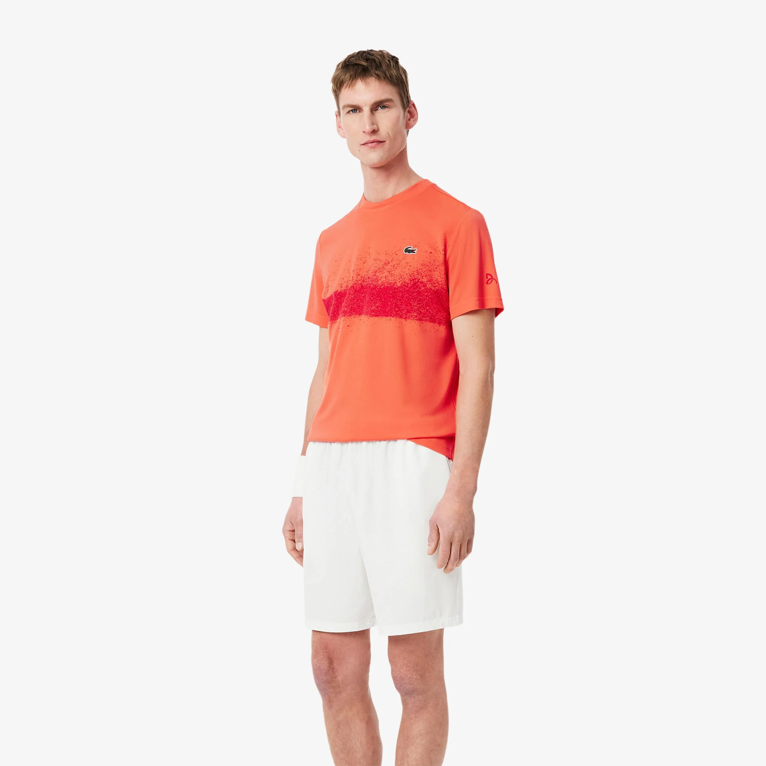 Lacoste T-shirt Hommes - Corail , Rouge