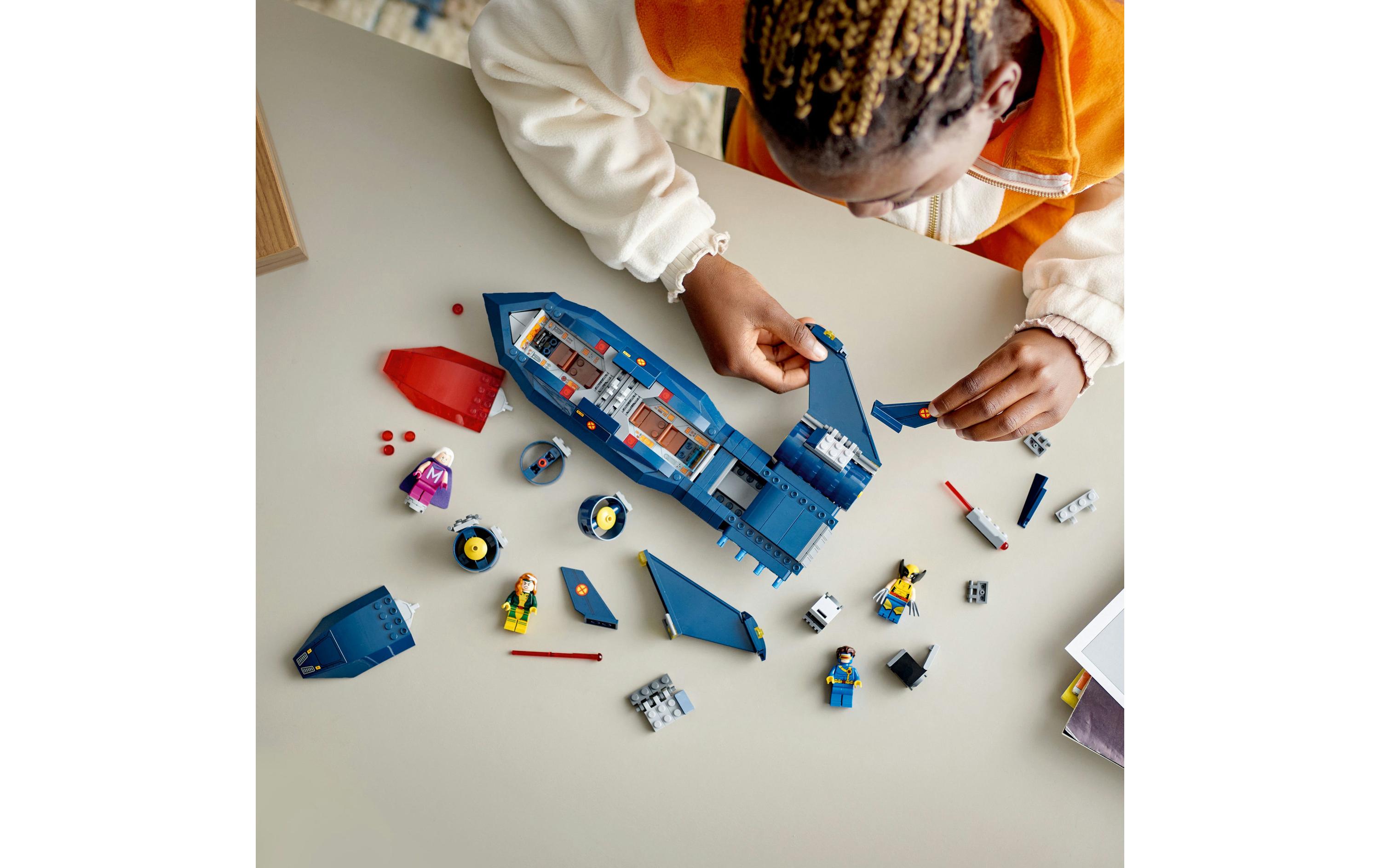 Marvel X-Jet der X-Men 76281Baubares Modell eines Spielzeugfliegers