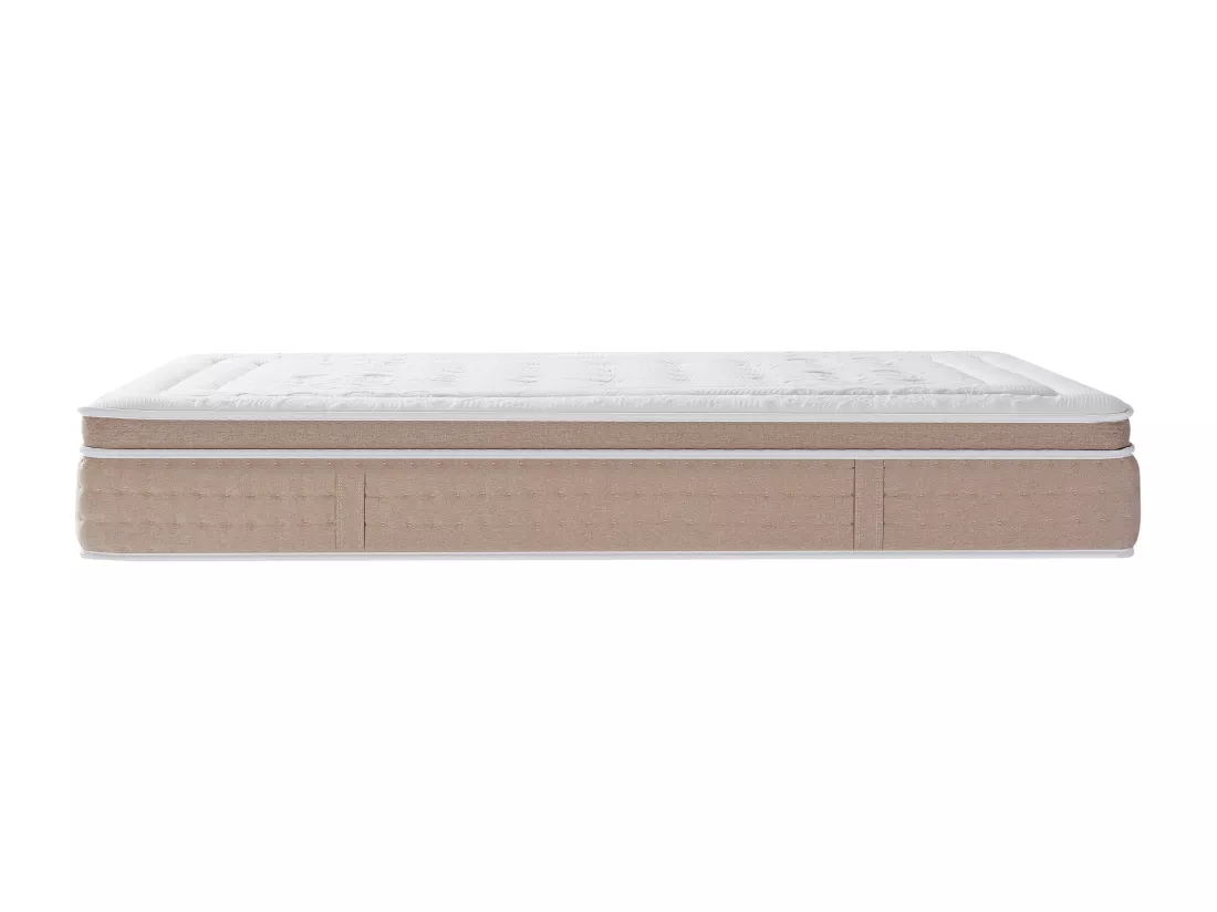 Matelas 160 x 200 cm hybride ressorts ensachés 7 zones et gel à mémoire de forme rafraichissant ép.30cm - NAZILI de YSMÉE