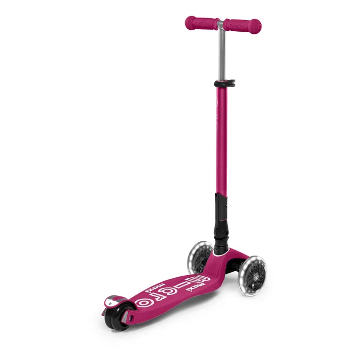 Micro Trottinette Maxi Deluxe pliable LED | Rouge