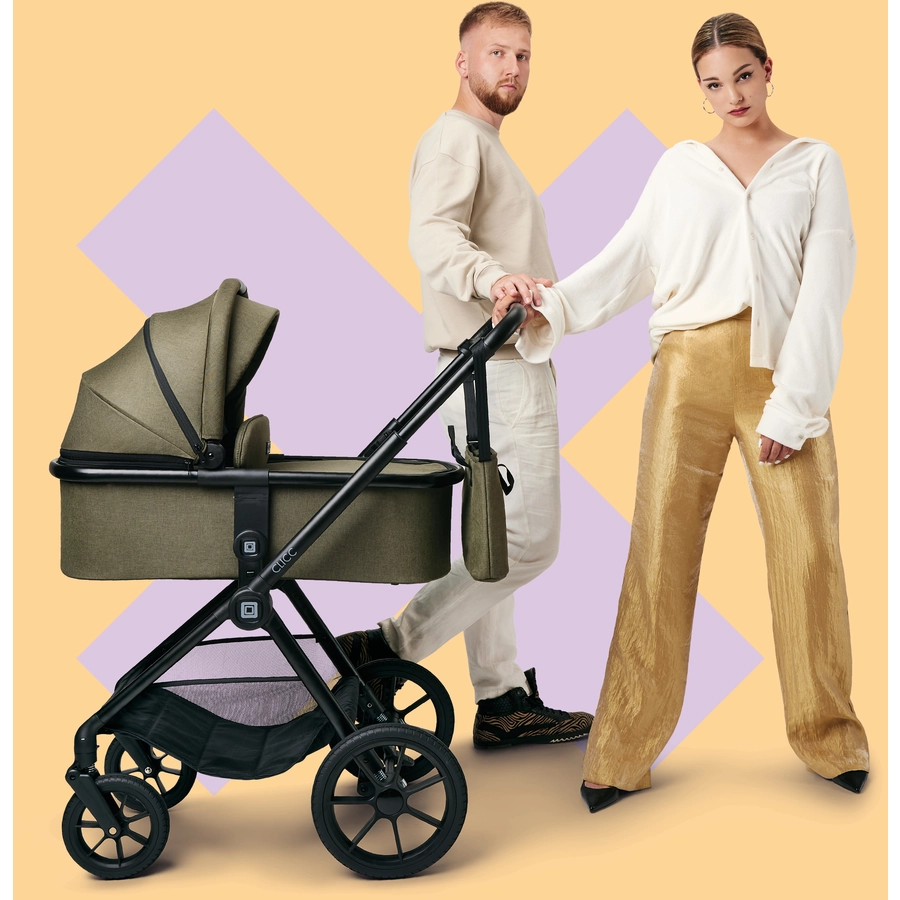 MOON Kombikinderwagen Clicc mud melange