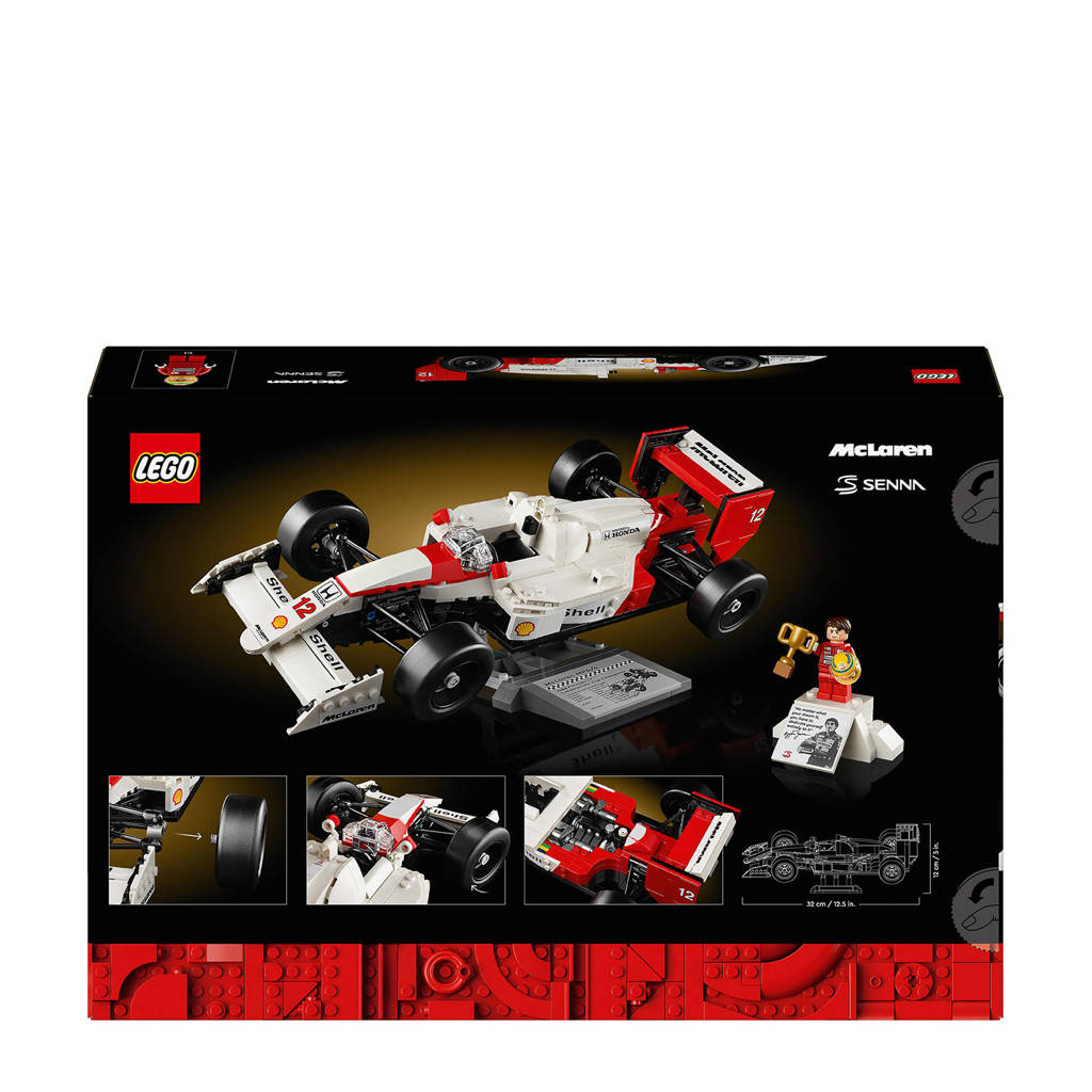 Mooie set voor de lego verzamelaarMcLaren MP4/4 en Ayrton Senna Model Auto Bouwpakket voor Volwassenen 10330