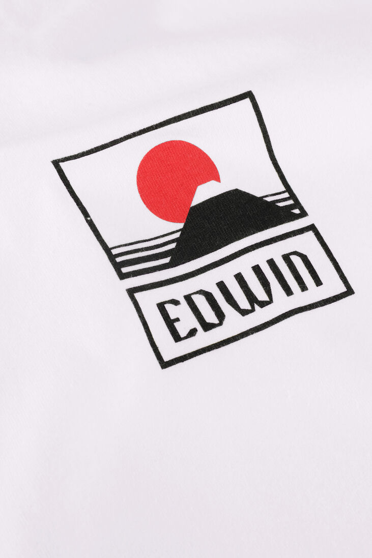 EDWIN witte edwin t-shirt sunset on mt fuji ts single jersey