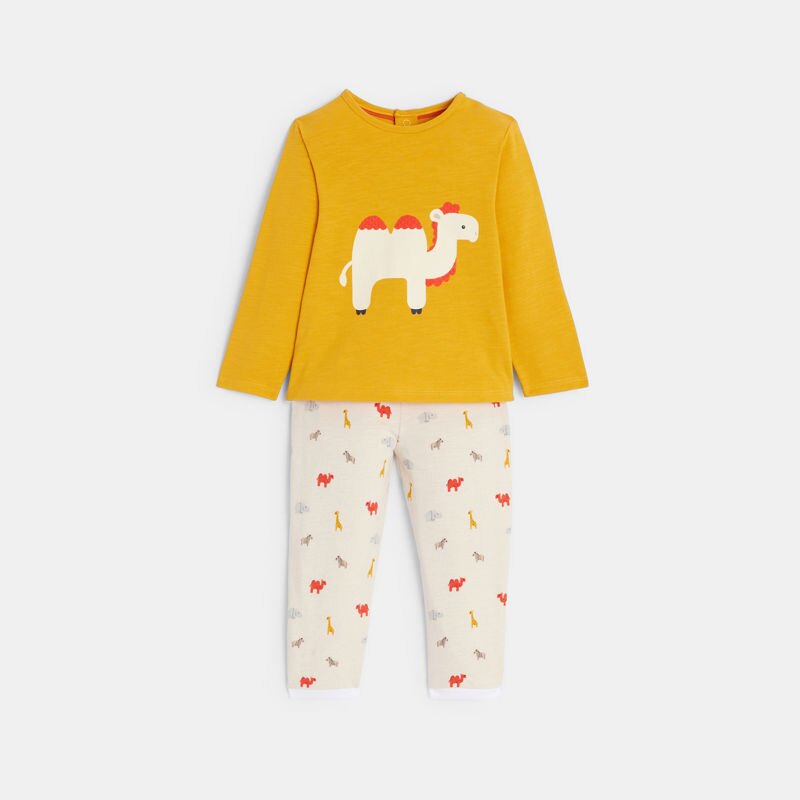 Pyjama chameau jaune bébé fille Jaune