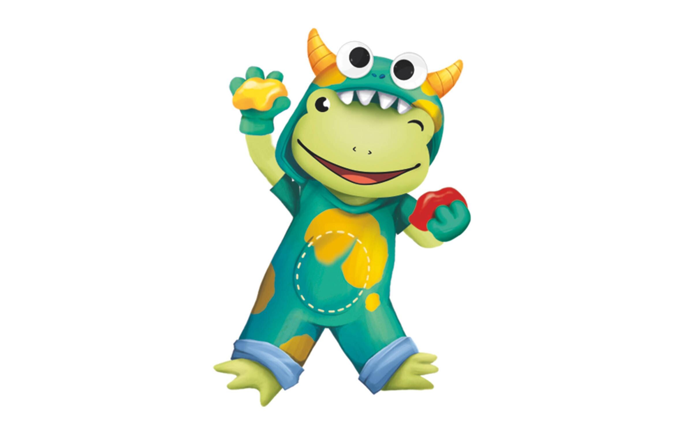 Badeknete Monster 100 gPflegender Badezusatz zum Spielen und Waschen