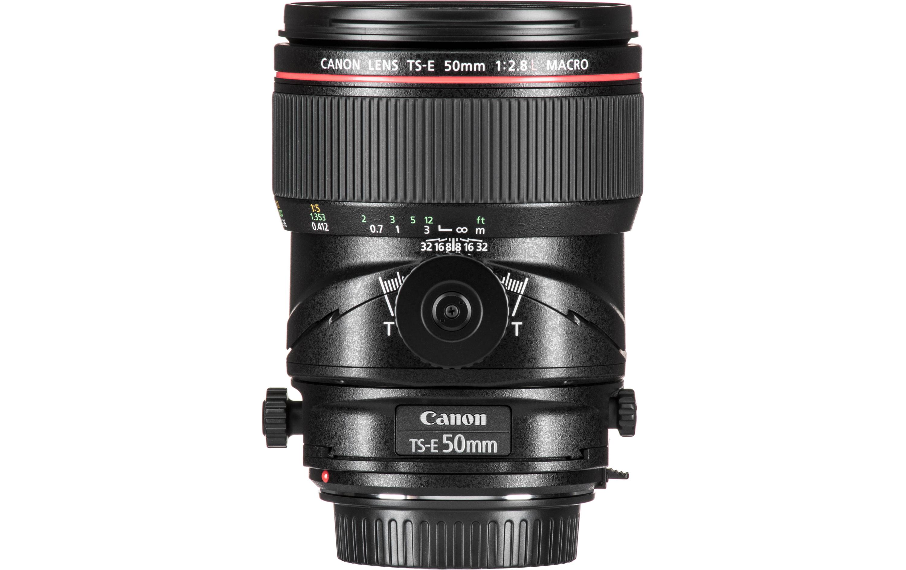 Festbrennweite TS-E 50mm F/2.8L Macro – Canon EF<br>Aussergewöhnliches Tilt- und Shift-Objektiv mit 90 mm Brennweite