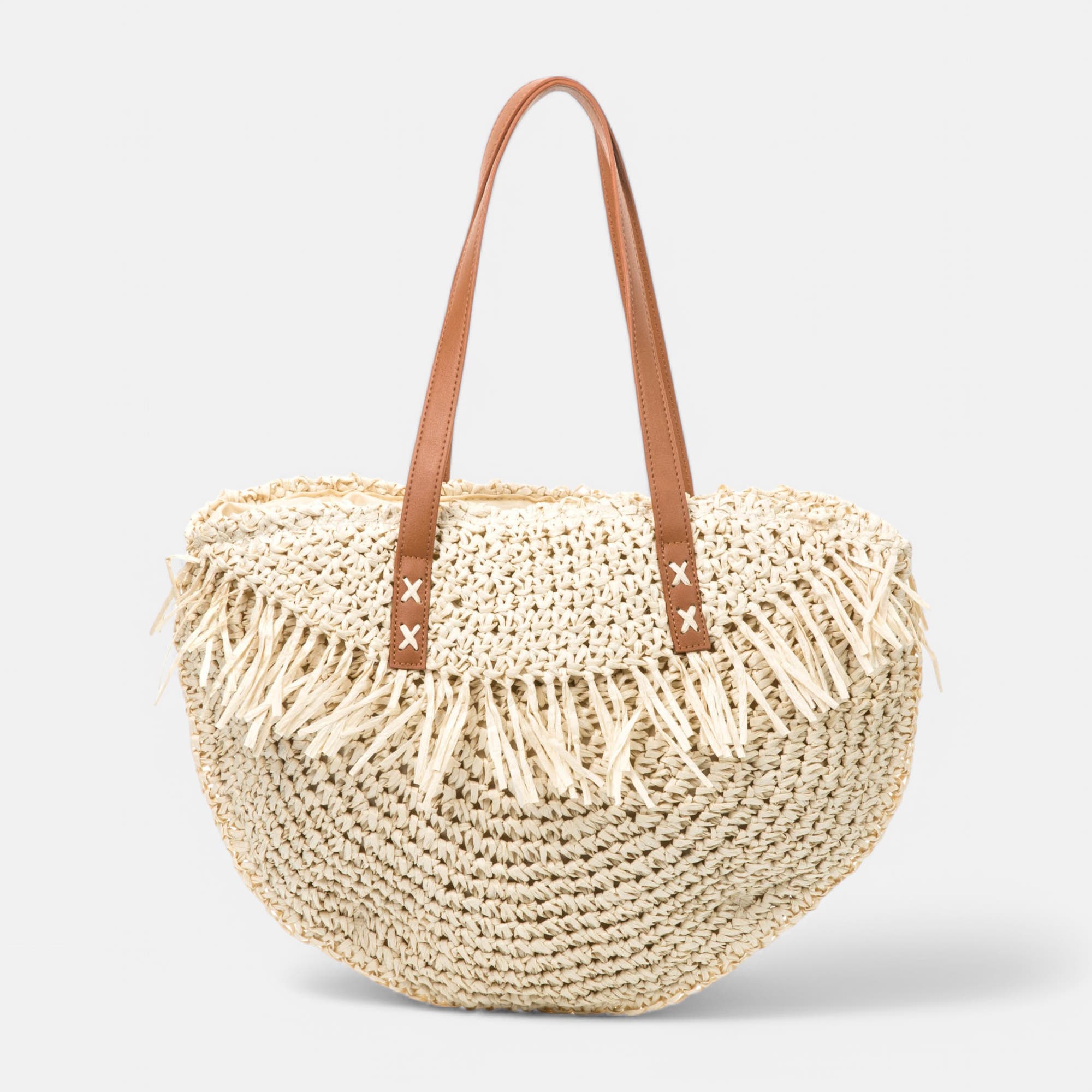 Sac de shopping beige